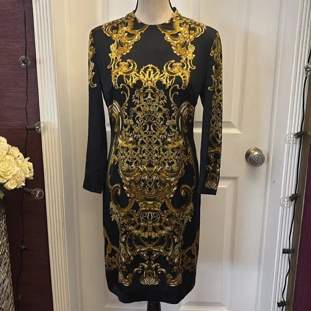 Just Cavalli silk baroque dress. M - Picture 3 of 15